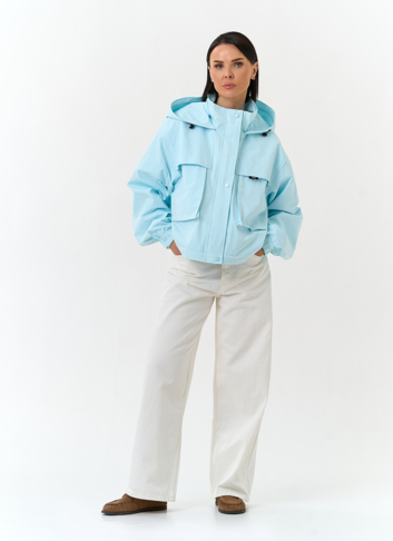 Женская ветровка с капюшоном