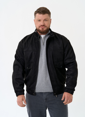 Мужская куртка бомбер из эко замши Мужская куртка бомбер из эко замши