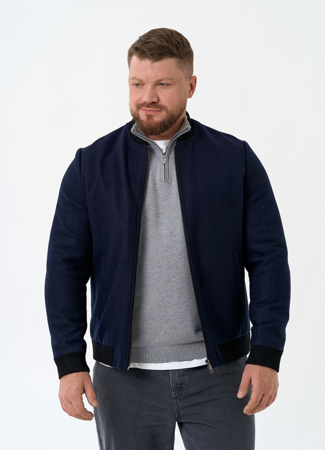 Мужское укороченное пальто бомбер модель № 32894 универмаг малина