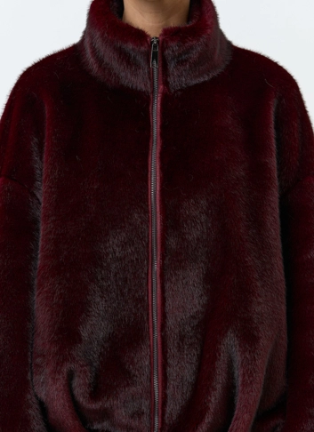 Женская шуба из эко меха фото
