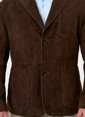 Мужской пиджак из натуральной замши