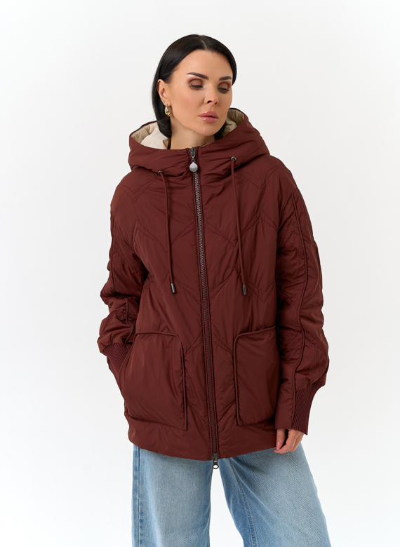 Женская куртка с капюшоном