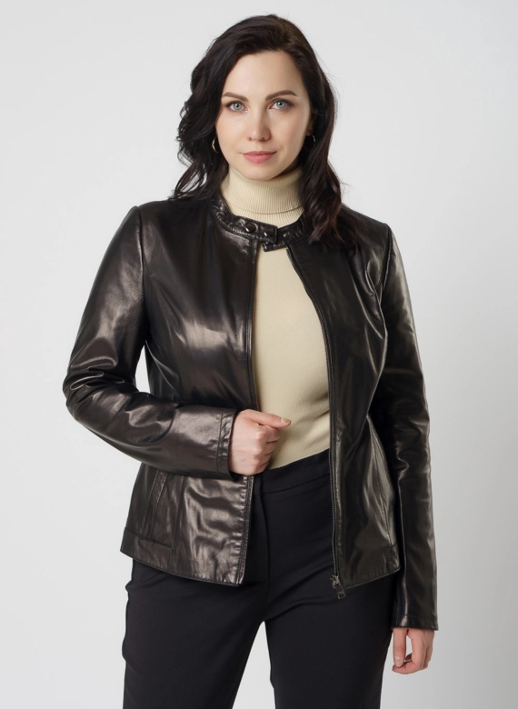 Женская кожаная куртка