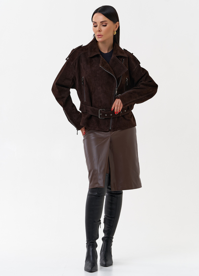 Куртка женская из замши модель № 29920 универмаг малина