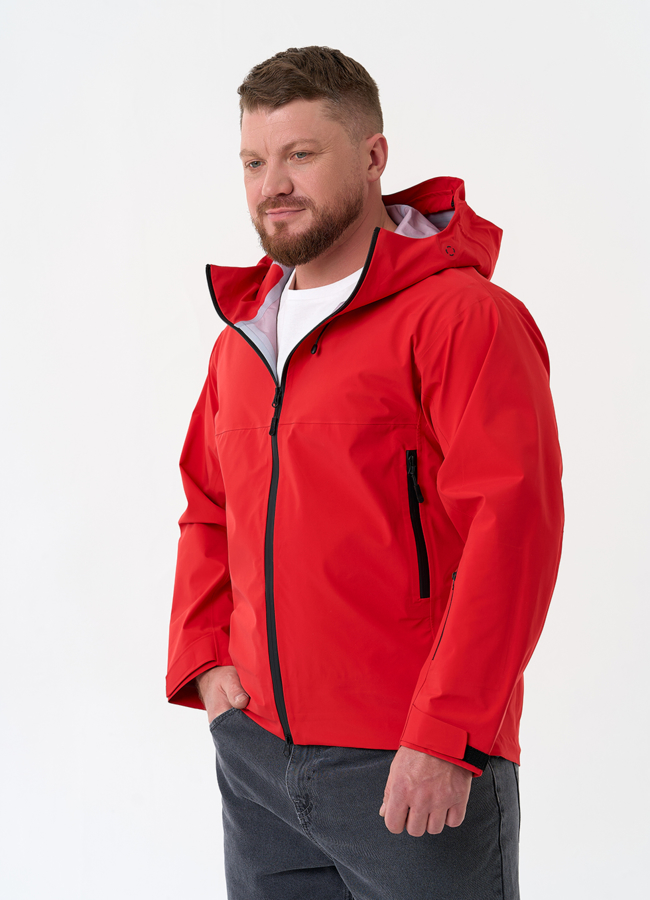 Мужская ветровка красного цвета модель № 32657 универмаг малина