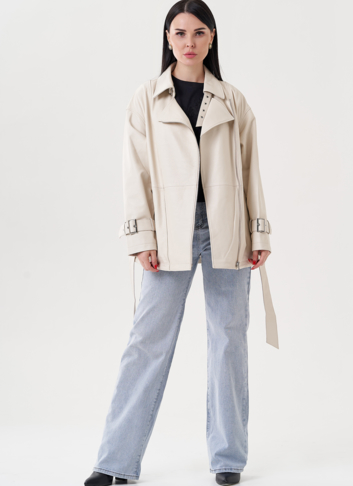 Женская куртка из натуральной кожи