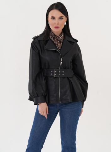 Куртка-косуха с резинкой по талии