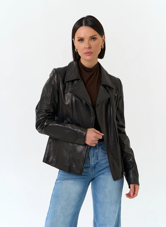 Женская кожаная куртка