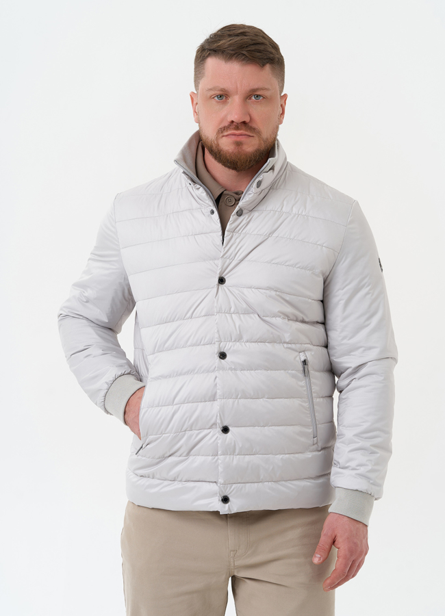 Мужская куртка серого цвета модель № 30210 универмаг малина