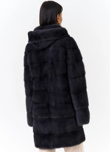 Норковая шуба трансформер с капюшоном Норковая шуба трансформер с капюшоном фото