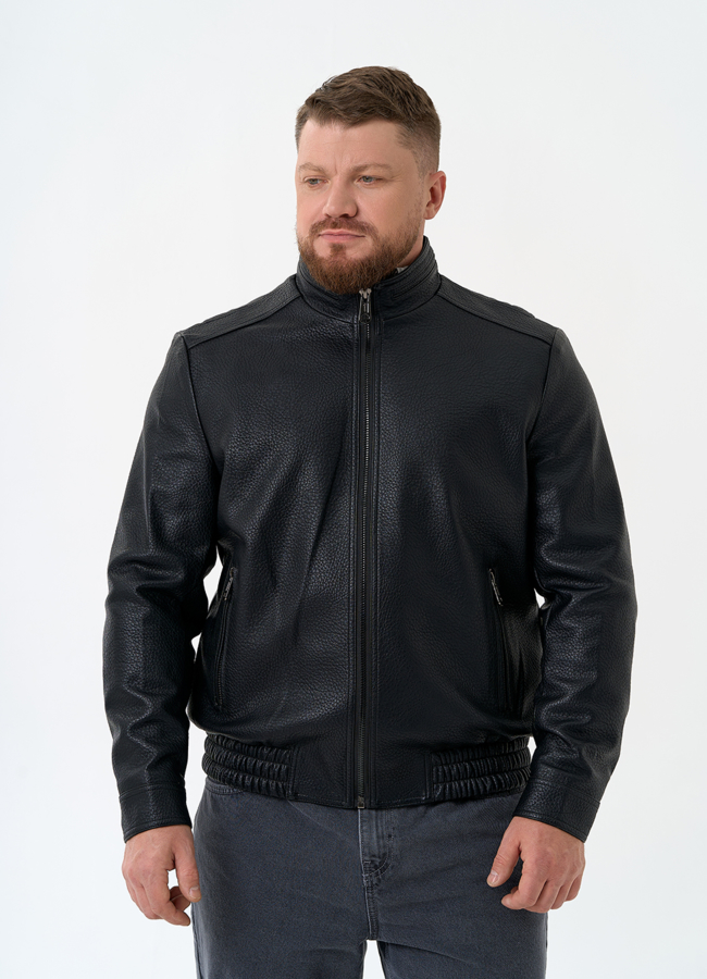 Мужская куртка бомбер из эко кожи модель № 32878 универмаг малина