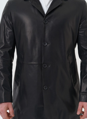 Мужской пиджак из натуральной кожи фото