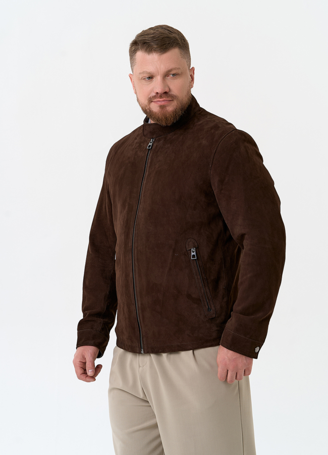 Мужская куртка из натуральной замши модель № 32897 универмаг малина