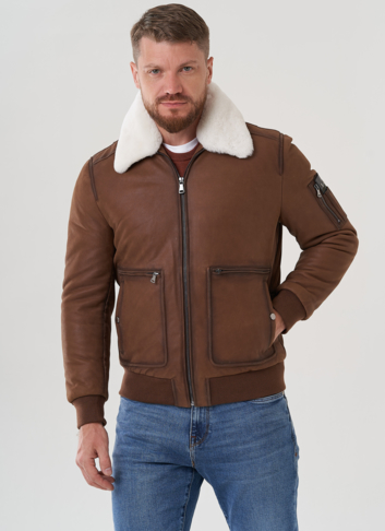 Мужская куртка из натуральной кожи 
