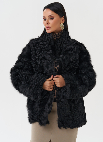 Женская двухсторонняя натуральная дубленка