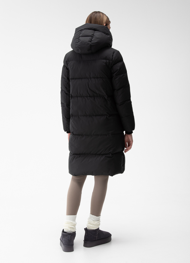 Женский пуховик с капюшоном  модель № 28378 в кредит